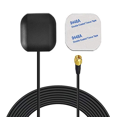 Image of Bingfu GPS Antenna SMA Male Connector Vehicle Waterproof Active GPS Aerial for Car Stereo Head Unit GPS Navigation System Module Truck Marine Boat GPS Tracker Locator Real Time Tracking Device