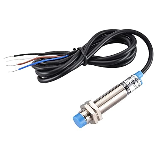 Image of Heschen M12 Inductive Proximity Sensor Switch, Non-shield Type, LJ12A3-4-Z/CX, Detector 4mm, 10-30VDC 200mA, NPN NO+NC, 4 Wire