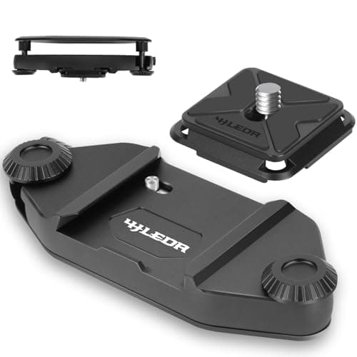Image of 4J LEDR Camera Clip for Backpack with Plate,Camera Capture Clip,Arca Quick Release Belt Mount Plate,Quick Release Clip System for Sony, Nikon, Fuji, DSLR/SLR,Adjustable,Lightweight,Hand Free