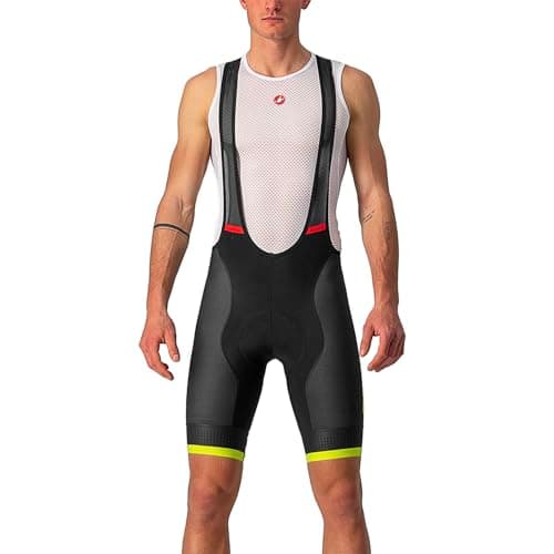 Image of CASTELLI 4522003 COMPETIZIONE KIT BIB Men's Shorts Electric Lime/Black-Blue-Magen XL