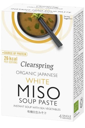 Image of Clearspring Organic Instant White Miso Soup Paste with Sea Vegetable, 60g