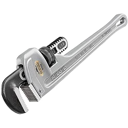 Image of RIDGID 31095 Model 814 Aluminium Straight Pipe Wrench, 14-inch Plumbing Wrench, Pack of 1