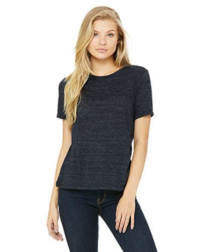 Image of Bella Canvas B6400 Ladies' Relaxed Jersey Short-Sleeve T-Shirt Navy Slub XL