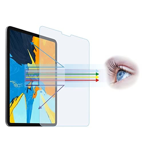 Image of McgojoHi [2 Pack]12.9"Anti Blue Light Tempered Glass Screen Protector for 12.9-inch iPad Pro(2018-2022,3rd-6th Gen)[Eye Care,Relieve Eye Fatigue]Blocks Excessive Harmful Blue Light & UV&Glare&Scratch
