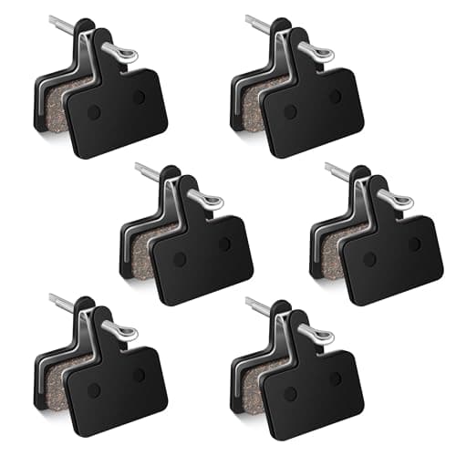 Image of 6Pairs Bike Brake Pads for Mountain MTB Bike, Resin Bicycle Disc Brakes for Shimano C501 M575 M525 M495 M486 M485 M475 M465
