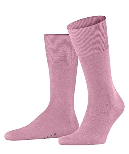 Image of FALKE Men's Airport M So Wool Cotton Plain 1 Pair Socks, Pink Light Rosa 8276, 10-11