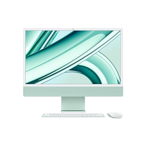 Image of 2023 Apple iMac with Apple M3 Chip with 8-core CPU (24-inch, 8GB RAM, 256GB SSD Storage) (QWERTY English) Green (Renewed)