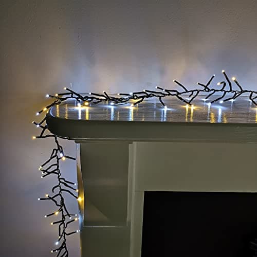 Image of 12.4m 960 LED Premier Cluster Christmas Lights with Timer in Cool & Warm White
