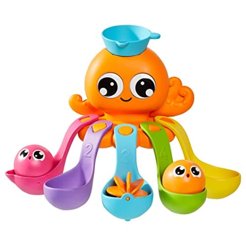 Image of Toomies E73104 Tomy 7 in 1 Activity Octopus, Kids Toys for Water Play, Fun Bath Accessories for Babies and Toddlers, Suitable for 18 Months and Older, Multicoloured