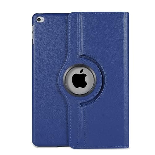 Image of 360° Rotating Case for iPad 9.7 – Compatible with iPad 5th/6th Gen (2017/2018), iPad Air 1 (2013), iPad Air 2 (2014) – PU Leather Stand Cover with Auto Wake/Sleep (Blue)