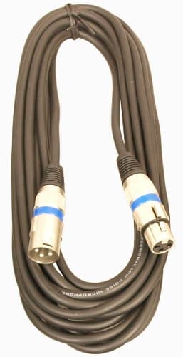 Image of Cobra Balanced XLR microphone Lead Male to Female 20 metre Black