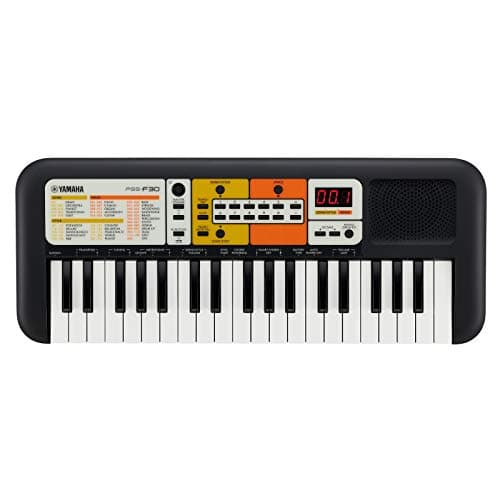 Image of Yamaha PSS-F30 - Portable and Lightweight, Children's Keyboard, 120 Built-in Voices and 30 Songs with Smart Chord Function, Fun Learning Instrument, in Black