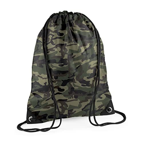 Image of BagBase BG10 Premium Gymsac - Jungle Camo