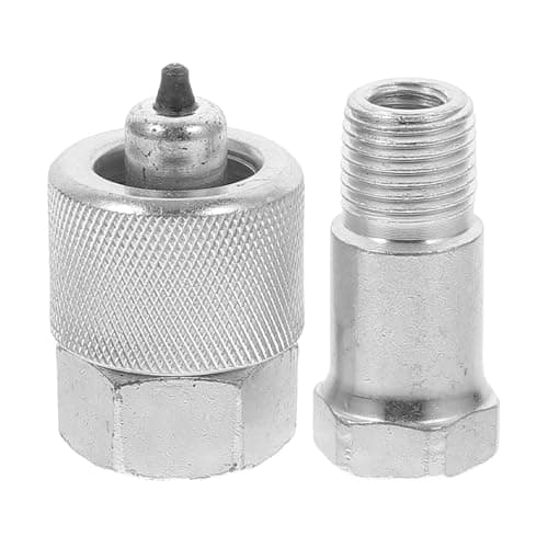 Image of Operitacx Replacement Hydraulic Connector Coupler for 4t and 10t Hydraulic Jack, Steel Male and Female Couplers, Easy to Install and Use, Suitable for Construction Sites and Automotive