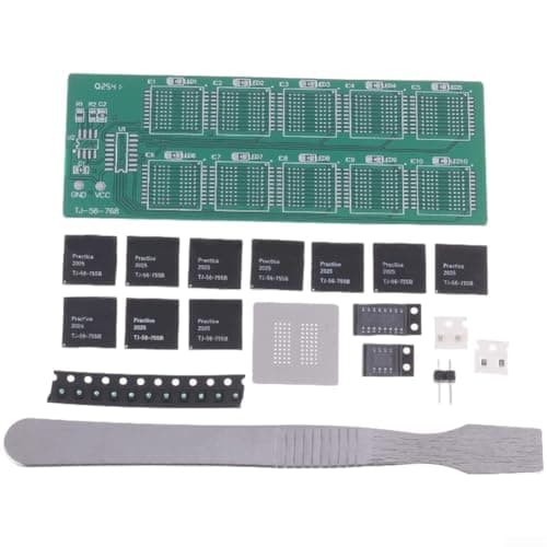Image of Soldering Practice Board Kit For Bga Chip Training With Decimal Flowing Light Effect Diy Electronics Learning Tool For Beginners Hobbyists Educational Use Plastic Metal Components Standard Size(A)