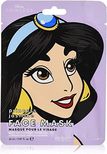 Image of MAD BEAUTY DISNEY Princess Jasmine Face Mask, Green Tea Infused Sheet Masks, Refresh & Revitalize Skin, Calming, Anti-Inflammatory, Detoxifying, Gift