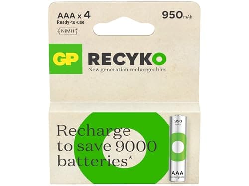 Image of GP Rechargeable Batteries Pack 4 AAA 950 NiMH AAA 950 NiMH
