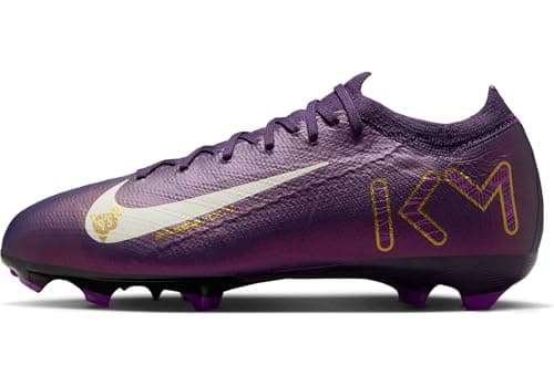 Image of NIKE Unisex Kids Jr. Mercurial Vapor 16 Pro Kylian Mbappé Gym Shoes, Grand Purple Pale Ivory, 5 UK Child