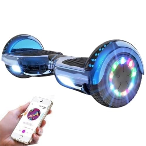 Image of GeekMe Hoverboards for kids 6.5 Inch, Quality hoverboards with Bluetooth Speaker,Beautiful LED Lights,Gift for kids and teenager