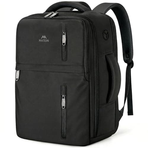 Image of MATEIN for New Ryanair Cabin Bags 40x30x20 Underseat, 24L TSA Travel Backpack Cabin Size with Wet Pocket, Ryan Air Bag 40x30x20 Carry On Backpack for Men Fits 15.6 Inch Laptop, Black