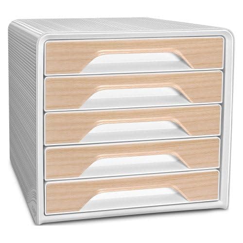 Image of CEP Silva Smoove 5 Drawer Module White/Beech 1071111021