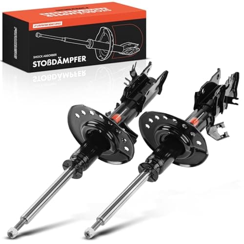 Image of Frankberg 2x Shock Absorber Strut Front Left Right 568mm Gas pressure Compatible with X-Trail T31 Koleos I HY Replace# 54303JY01B, 54303JG71A