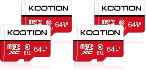 Image of 64GB Micro SD Card 4 Pack Ultra Micro SDXC Memory U1 Card Class 10 Micro SD Cards 64GB High Speed TF Card R Flash, C10, U1, 64 GB (4 Pack)