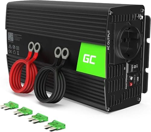 Image of Green Cell Pro 500W/1000W 12V to 230V Pure Sine Wave Power Car Voltage Converter DC AC Converter