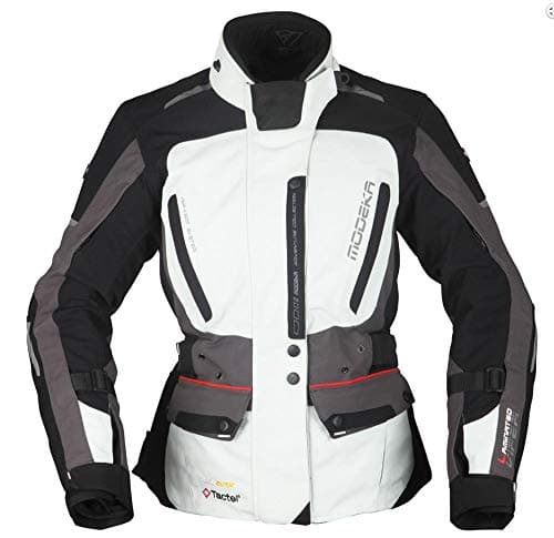 Image of Modeka Women's Jacket Viper LT (CE) 2 Layers Light Grey/Dark Grey (M)