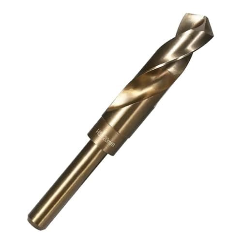 Image of MOULDY TOOLS Reduced Shank Drill Bit Set, M35 HSS 5% Cobalt, 14-20mm, for Metal, Stainless Steel, Aluminium, Wood and Plastic, Durability, Precision, and High performance (20mm)