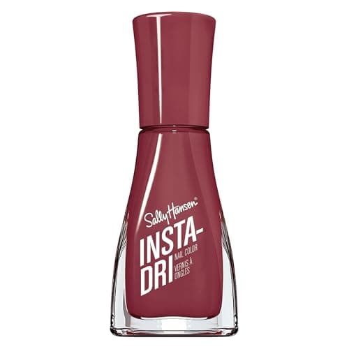 Image of Sally Hansen Insta-Dri Nail Polish, Expresso, 60 Seconds Quick Drying, Long Lasting, Streak Free, Shiny Finish, 3-in-1 Formula, Built in Base and Top Coat, 9.17ml
