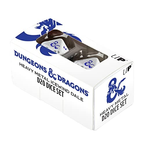 Image of Ultra Pro - Dungeons & Dragons - Icewind Dale Heavy Metal D20 Dice Set, E-18354