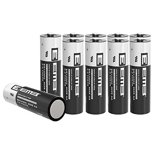 Image of 10X EEMB ER14505 AA 3.6V Lithium Battery Li-SOCL₂ Non-Rechargeable Batteries LS14500 SB-AA11 TL-5903 SL-360 ER14500 for Water Electricity Meter Gas PLC Facility Equipment Sensor Garage Door Ect