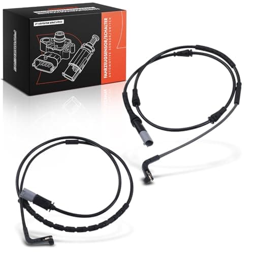 Image of Frankberg 2x Brake Pad Wear Sensor Brake Pad Wear Indicator Front Axle Rear Axle Compatible with X5 E70 M 2009-2010 X6 E71 E72 xDrive50i 2007-2010 Replace# 34356780699