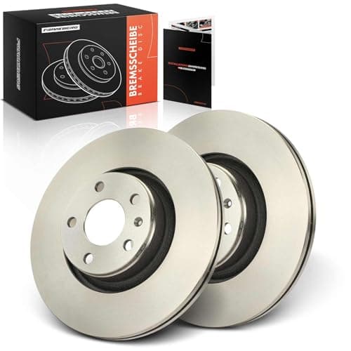 Image of Frankberg Brake Disc Set incl. 2x Discs Front Vented Ø314mm Compatible with A6 Avant 4F5 A6 4F2 Replace# 4F0615301D