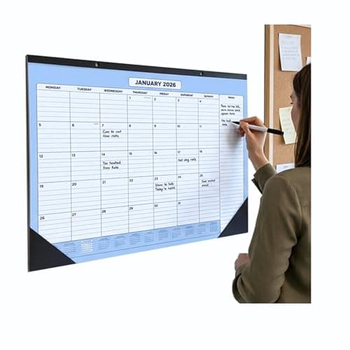 Image of A3 Large Monthly Planner Pad 2026 Monthly Desk Calendar Pad October 2025 untill December 2026 – One Month Per Page with Notes Section – 32.5cm x 42.5cm – Home Office & School Planner