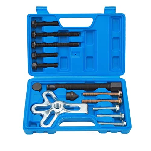 Image of Pyltha Harmonic Balancer Puller Kit, 14PCS Carbon Steel, High Strength Durable Set - Rust, Versatile Application, Easy Storage Box