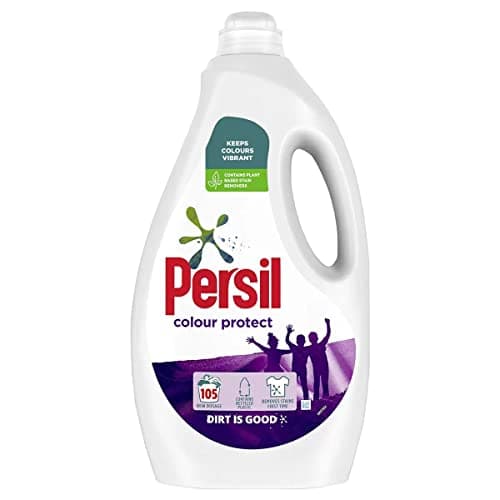 Image of Persil Colour Protect Laundry Washing Liquid Detergent, Plant Based Biodegradable Stain Remover 2.835L, 105 Washes (Buy 1)