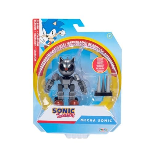 Image of Sonic The Hedgehog 4 Inch Figure - Mecha Sonic with Spike Trap