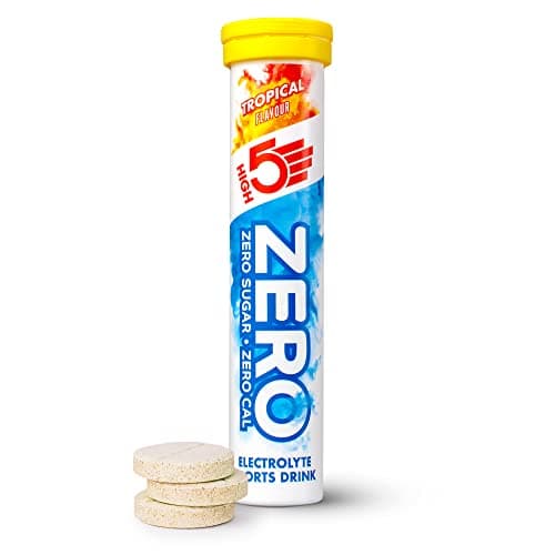 Image of HIGH5 ZERO Electrolyte Tablet - Hydration Tablets Enhanced with Vitamin C - 0 Calories & Sugar Free - Boost Hydration, Performance & Wellness - Tropical, 20 Tablets (20x, Pack of 1)