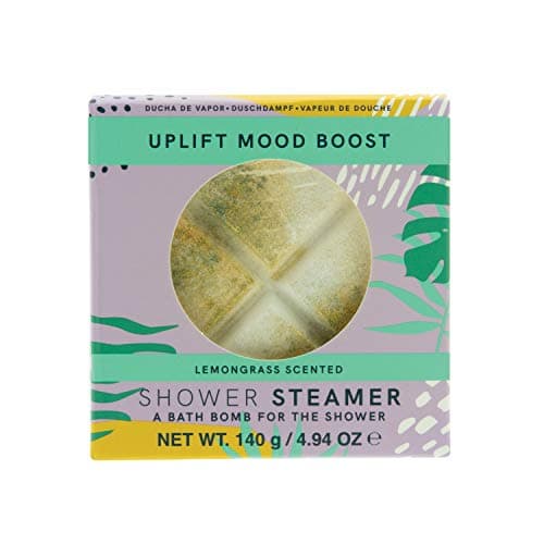 Image of Paladone Lemongrass Uplift Shower Steamer 140g Shower Bath Bomb, Multicoloured