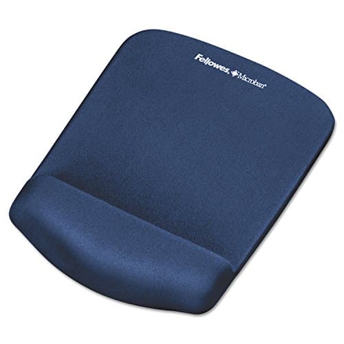 Image of Fellowes PlushTouch Mouse Pad and Wrist Rest with FoamFusion Technology, Blue (9287301)