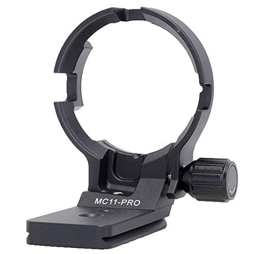 Image of Tripod Mount Ring Lens Collar Compatible with Canon EF-E Sigma MC-11 Mount Converter Lens Adapter Ring, Lens Support Holder Bracket Bottom is Arca-Swiss Fit Quick Release Plate Feature Dovetail Groove
