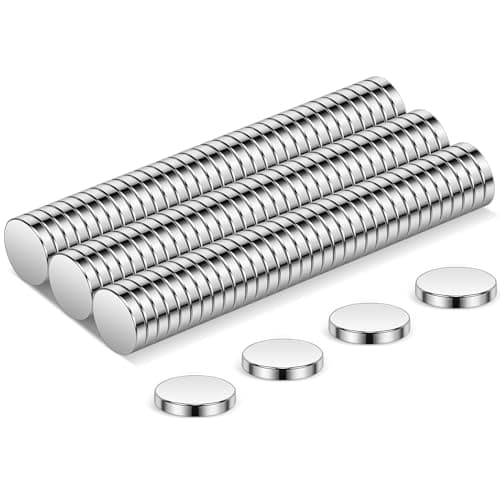 Image of Wukong Tiny Magnets 6mm X 1mm | 100 Pack, Small Strong Fridge Magnets, Round Miniature Mangets for Models Craft DIY Whiteboard Refrigerator Home Office