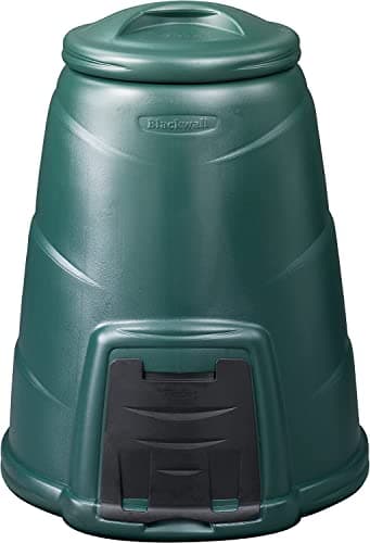 Image of Oipps Invopak 220L Recycled Plastic Garden Composter Bin with Hatch & Windproof Lid Ready To Use - Green