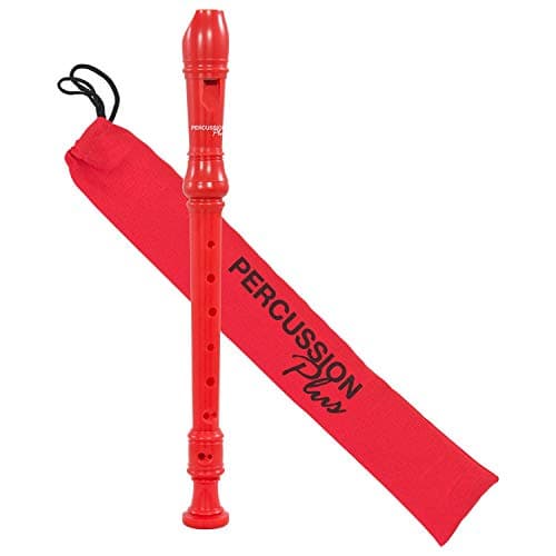 Image of Percussion Plus PP1612 Colourful Soprano Descant Recorder - Red