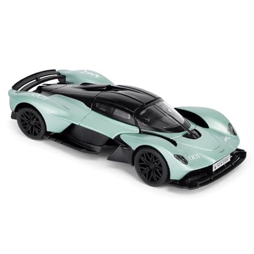 Image of Aston Martin Valkyrie AMR Pro 1:43 Scale Die-Cast Model Car - Appletree Green | Detailed Collectors Edition Diecast | Official Licensed Product