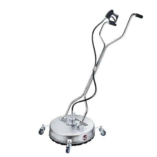 Image of Aim Tools 20 Inch Pressure Washer Surface Cleaner Stainless Steel with 4 Wheels, 3/8" Quick Connector, 4200 PSI Flat Floor Cleaning Washer for Driveways Sidewalks Patios Cleaning