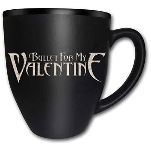 Image of Bullet For My Valentine Band Logo Black Tea Coffee Boxed Gift Mug Official