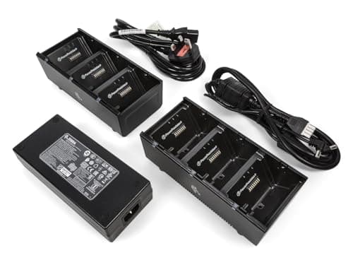 Image of Zebra 3 slot battery charger, ZQ600, QLn and ZQ500 Series, INCL, SAC-MPP-3BCHGEU1-01 (QLn and ZQ500 Series, INCL power supply and EU power cord)